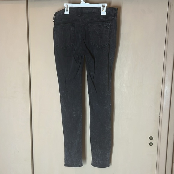Rag & Bone Women's Black Jean washed out leggings size 28 preowned - Picture 8 of 11